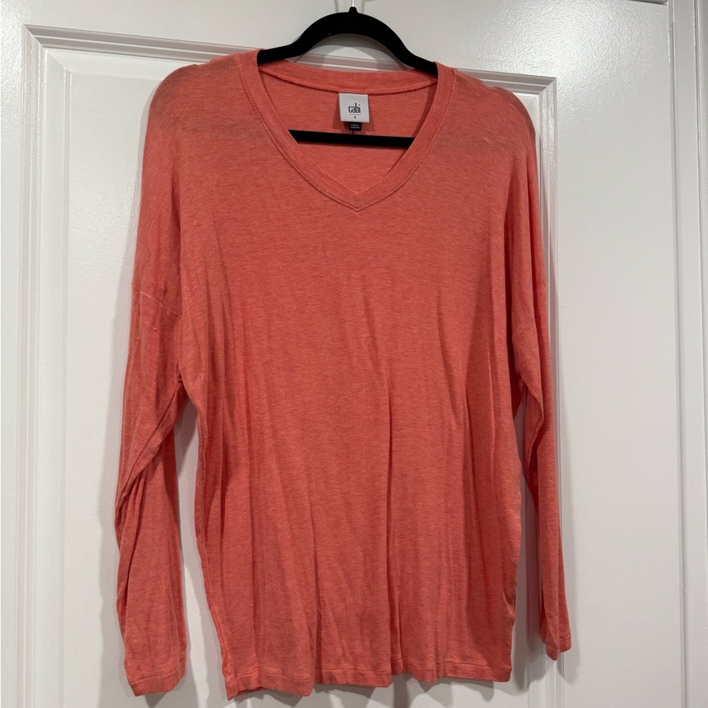 CAbi Coral Serenity Tee size S